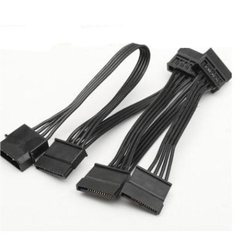 Molex 4pin IDE 1 to 5 SATA 15Pin Hard Drive Power Supply Spl