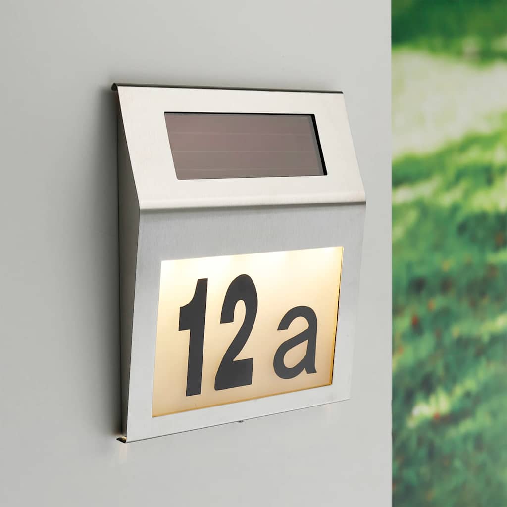 Solar LED Beleuchtete Hausnummer