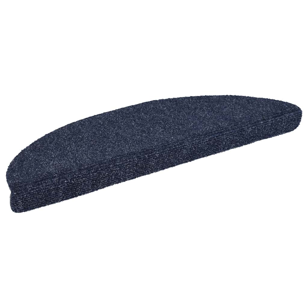 15 Stk. Selbstklebende Treppenmatten Nadelvlies 56x17x3cm Blau