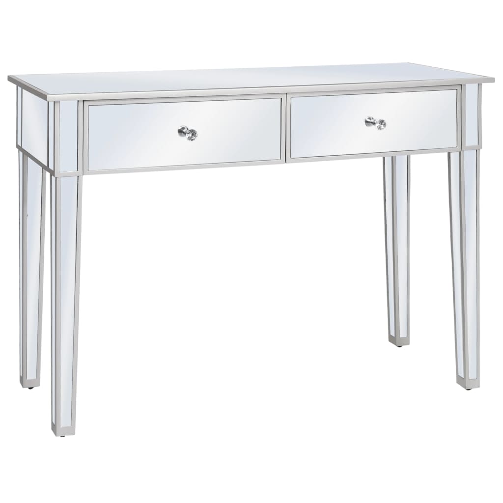 Mirrored console table made of MDF and glass 106.5 x 38 x 76.5 cm