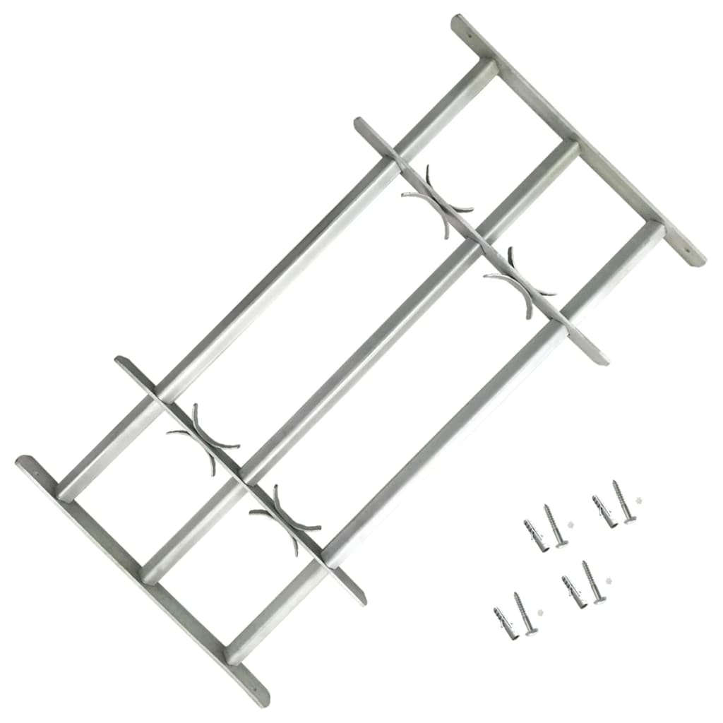 Fenstergitter Verstellbar mit 3 Querstäben 700-1050 mm