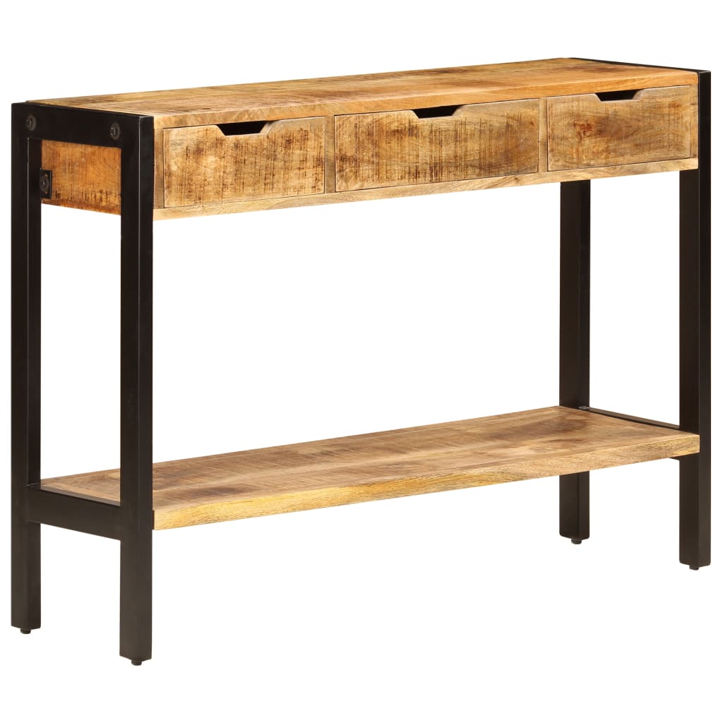 Sideboard mit 3 Schubladen 110x35x75 cm Massivholz Mango