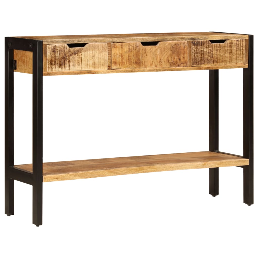 Sideboard mit 3 Schubladen 110x35x75 cm Massivholz Mango