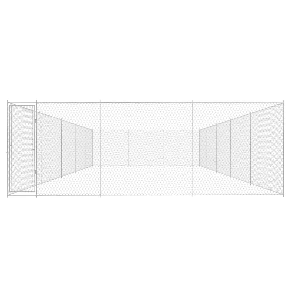 Outdoor-Hundezwinger Verzinkter Stahl 950x570x185 cm