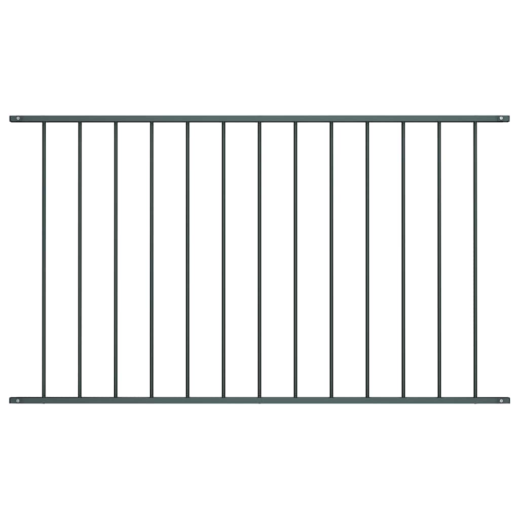 Zaunelement Pulverbeschichteter Stahl 1,7x1,25 m Anthrazit