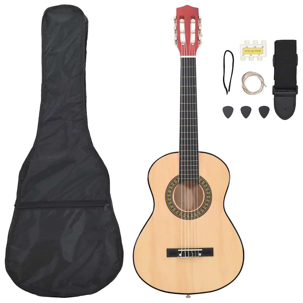 8-tlg. Klassische Gitarre für Kinder-Anfänger 1/2 34"