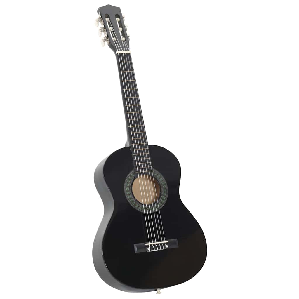 Klassikgitarre für Anfänger und Kinder Schwarz 1/2 34"