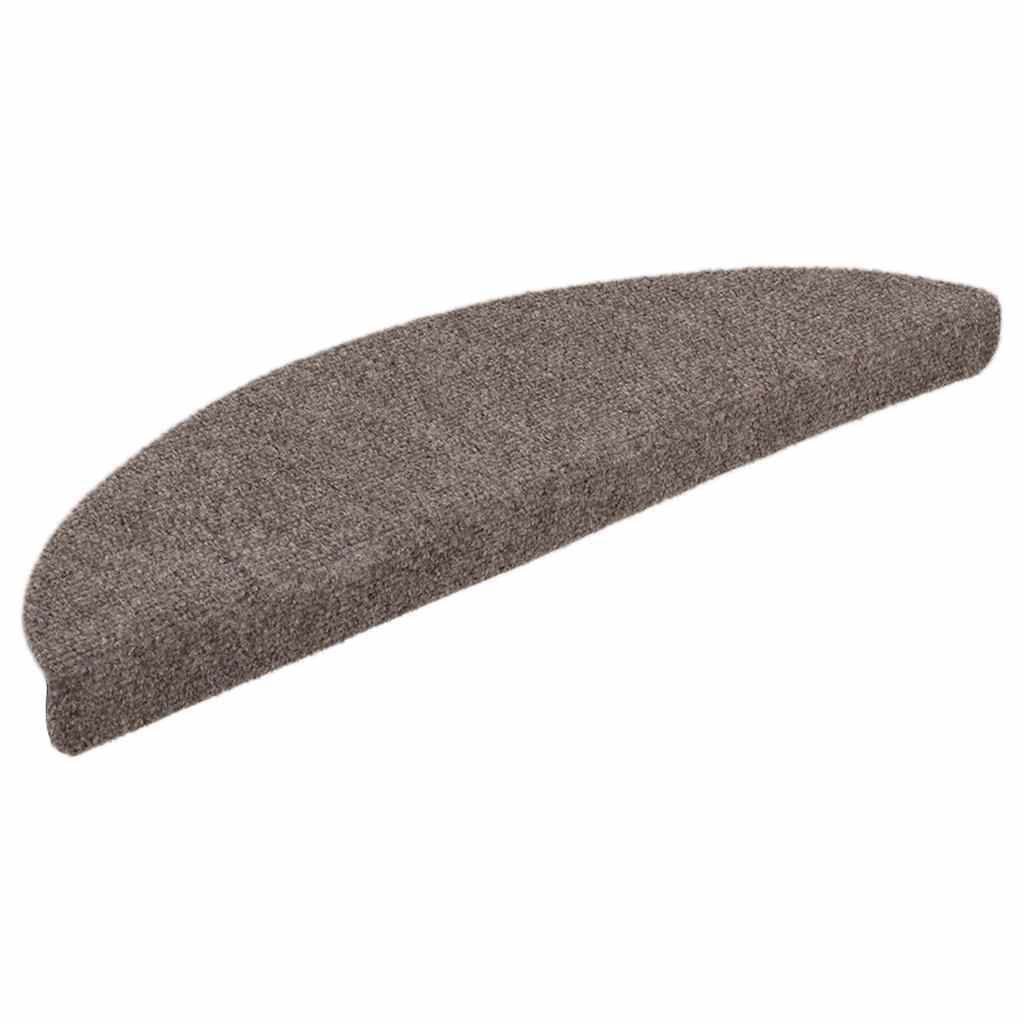 Stufenmatten Selbstklebend 10 Stk. 56x17x3 cm Beige Halbrund