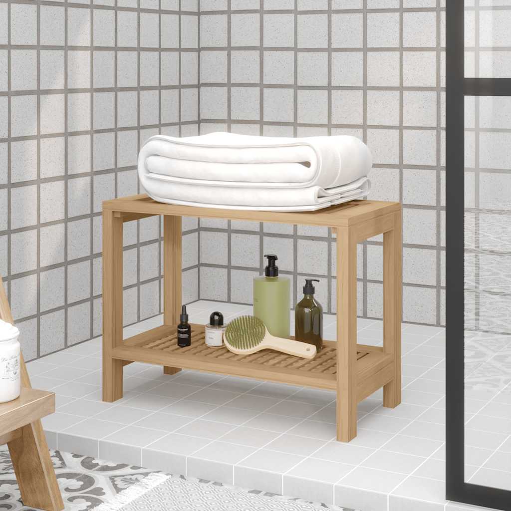 Badezimmer-Beistelltisch 60x30x45 cm Massivholz Teak