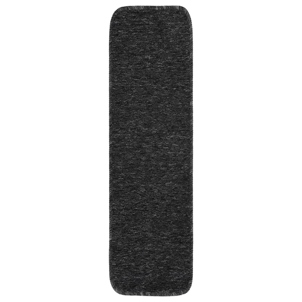 Antirutsch Stufenmatten 15 Stk. 75x20 cm Anthrazit Rechteckig