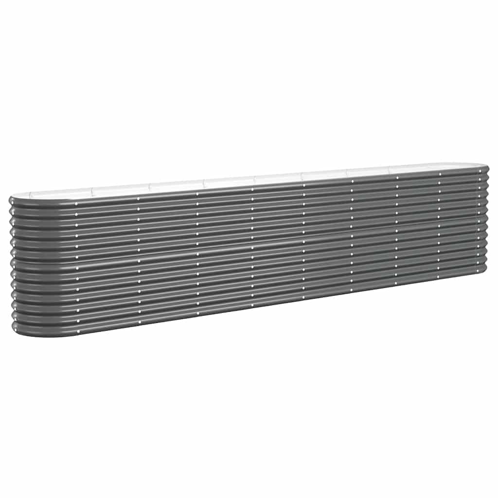 Hochbeet Verzinkter Stahl 332x40x68 cm Anthrazit