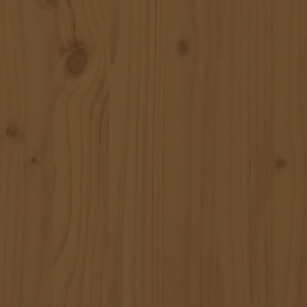 Senior bed honey brown 150x200 cm solid pine wood