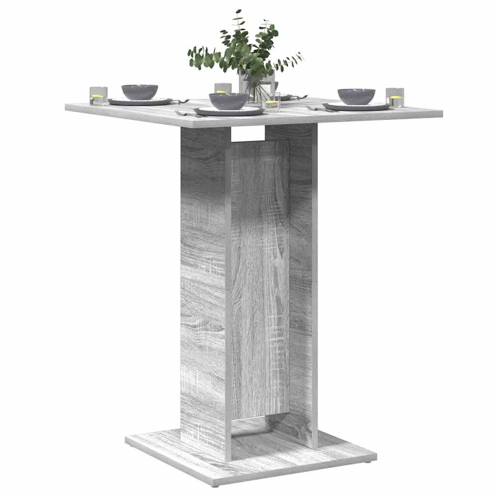 Bistrotisch Grau Sonoma 60x60x75 cm Holzwerkstoff