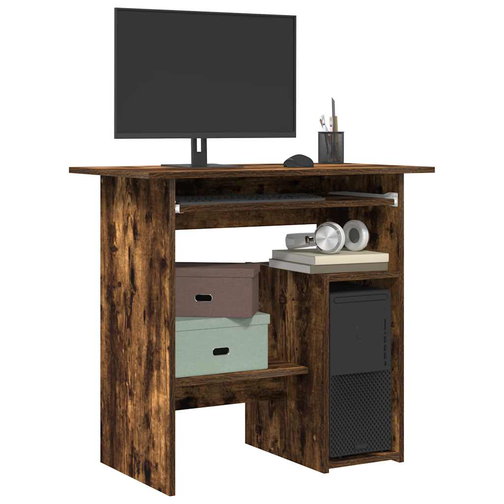 Schreibtisch Räuchereiche 80x45x74 cm Holzwerkstoff