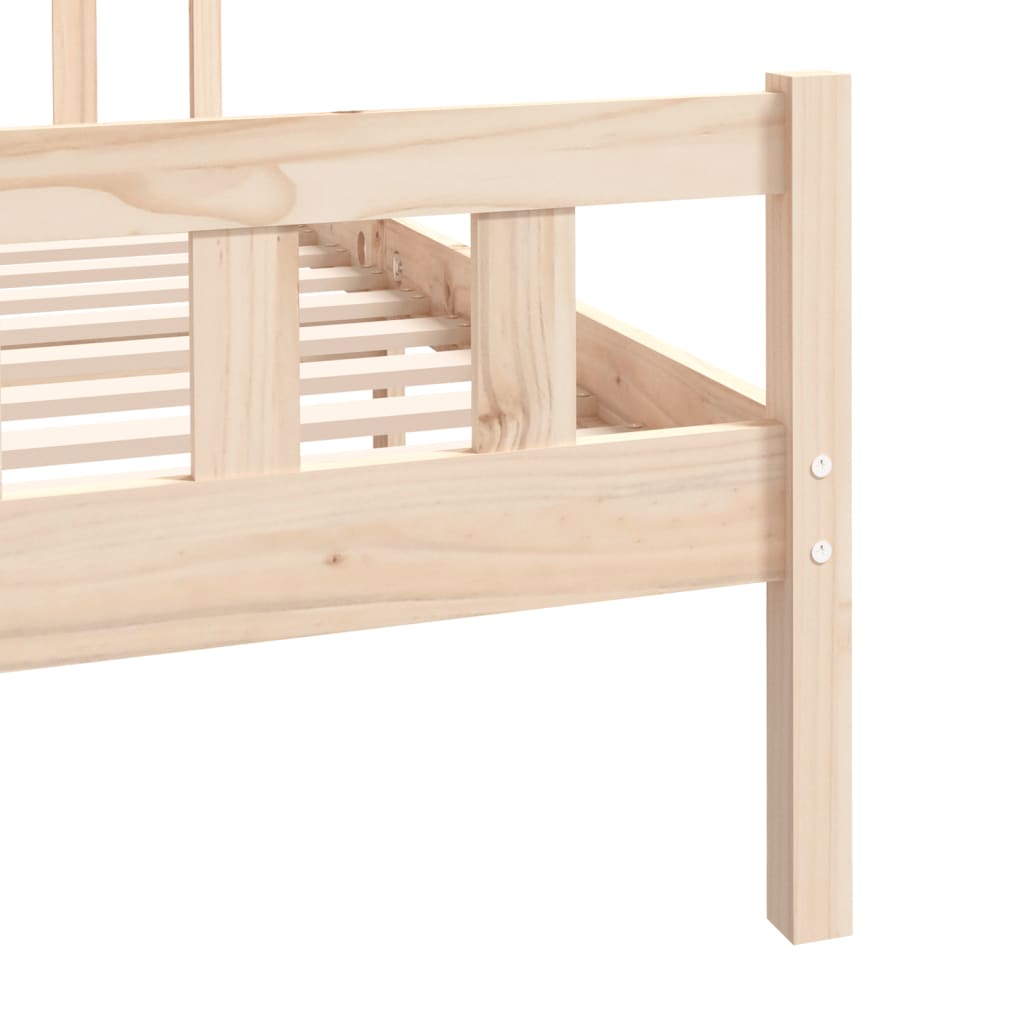 solid wood bed 120x190 cm