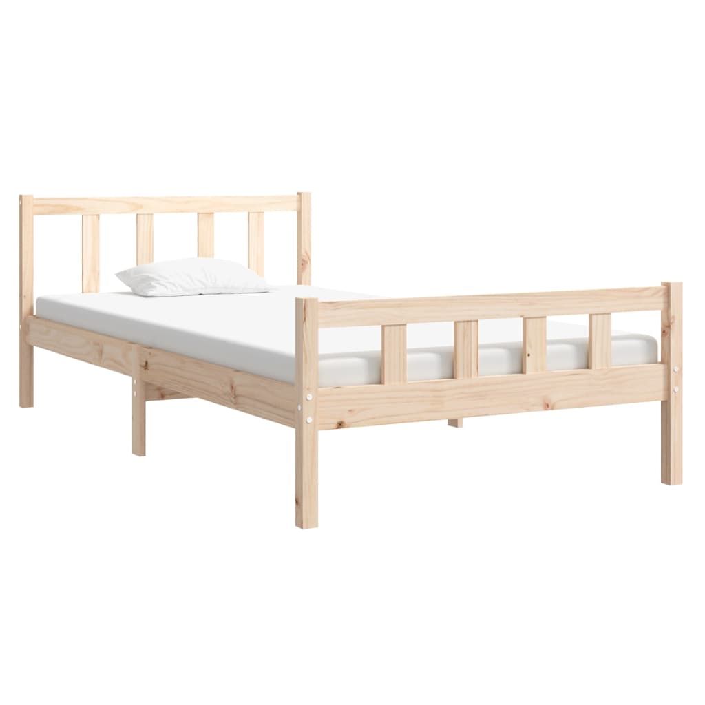 solid wood bed 100x200 cm