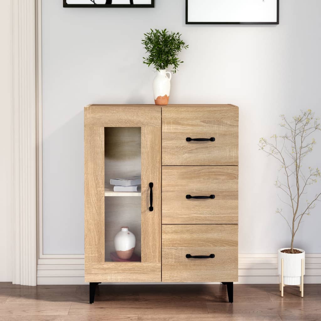 Sideboard Sonoma-Eiche 69,5x34x90 cm Holzwerkstoff