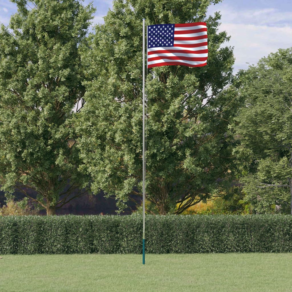 Flagge der Vereinigten Staaten mit Mast 6,23 m Aluminium