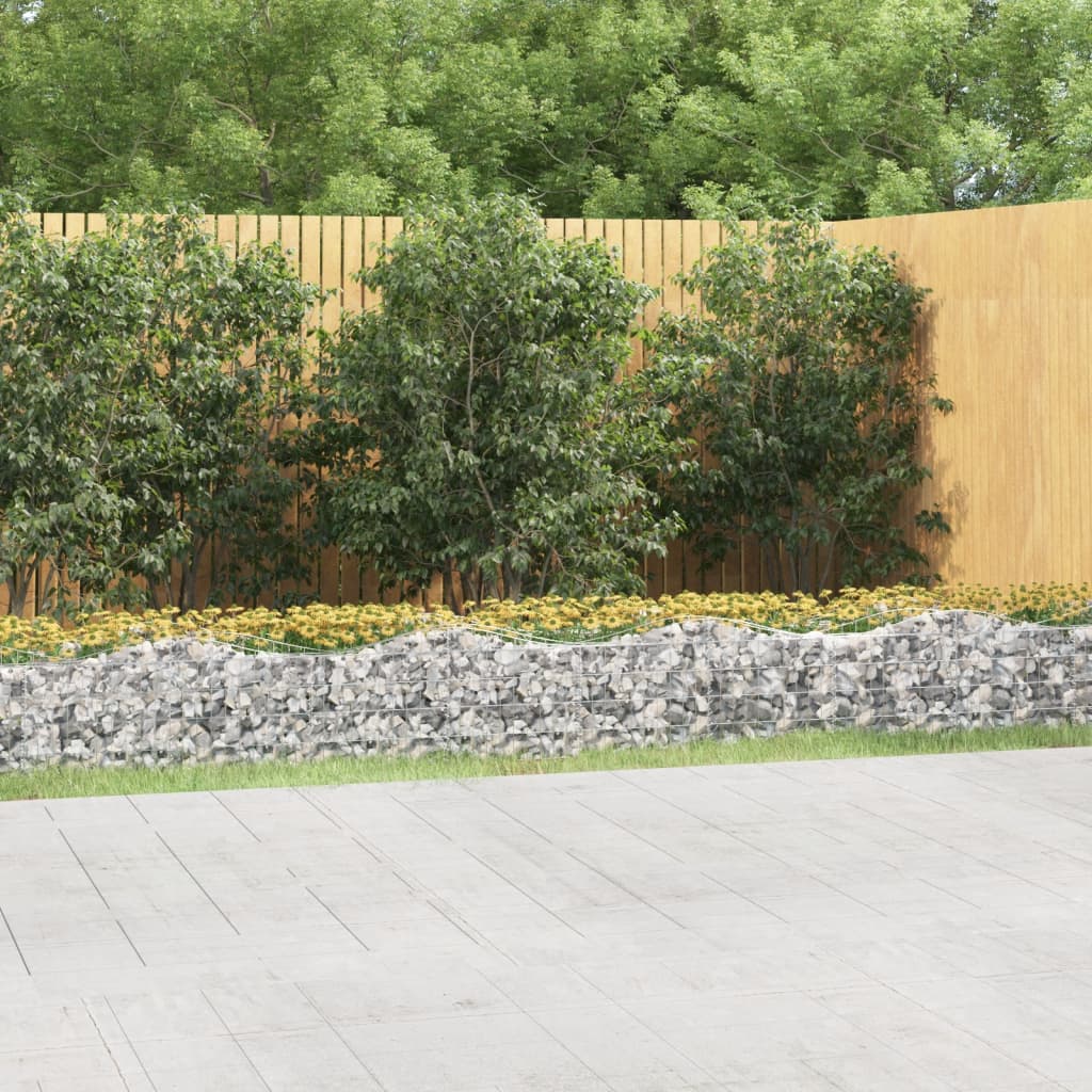 Gabion raised bed with high arch 800x50x50 cm Galvanized iron