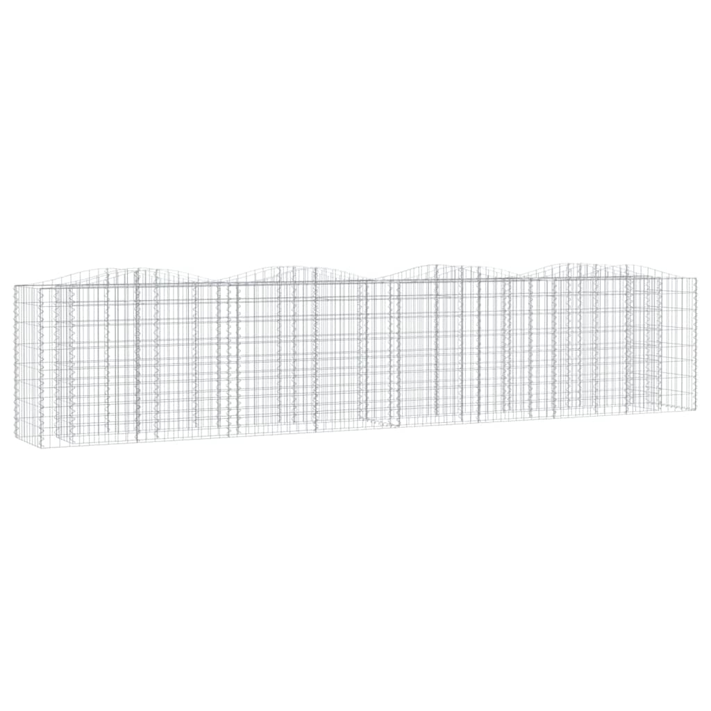 Gabion raised bed with high arch 400x50x100 cm Galvanized iron