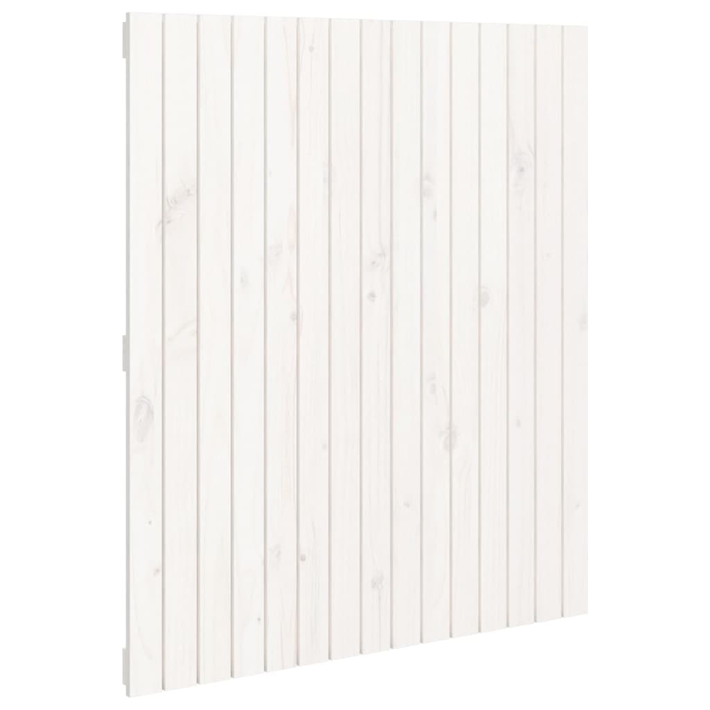Wand-Kopfteil Weiß 95,5x3x110 cm Massivholz Kiefer