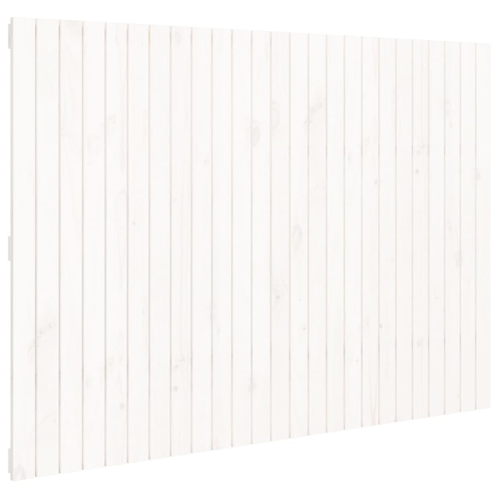 Wand-Kopfteil Weiß 159,5x3x110 cm Massivholz Kiefer