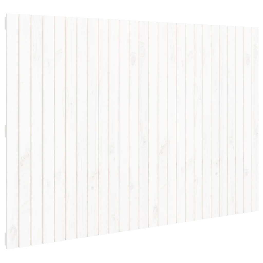 Wand-Kopfteil Weiß 166x3x110 cm Massivholz Kiefer