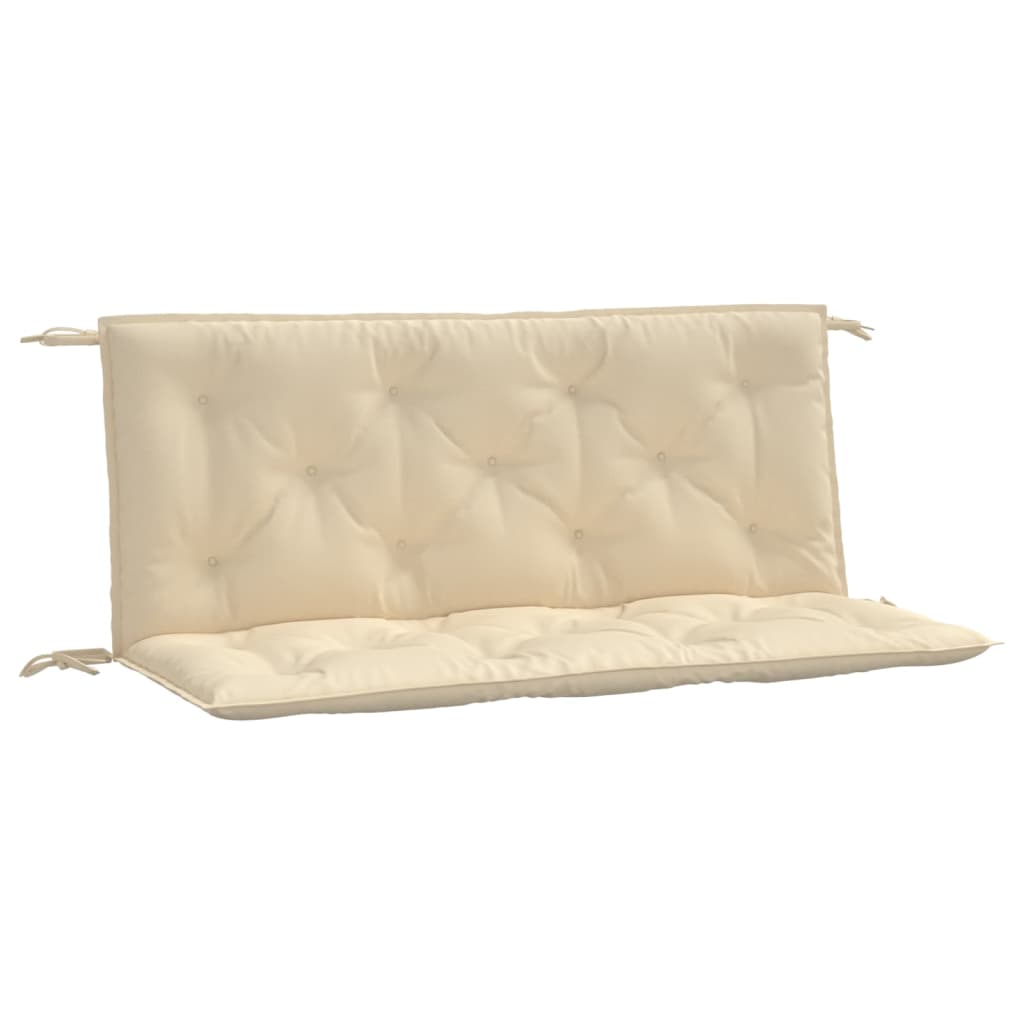 Garden bench cushions 2 pieces Beige 120x50x7 cm Oxford fabric