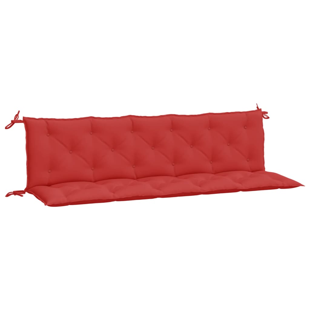 Garden bench cushions 2 pieces red 180x50x7 cm Oxford fabric
