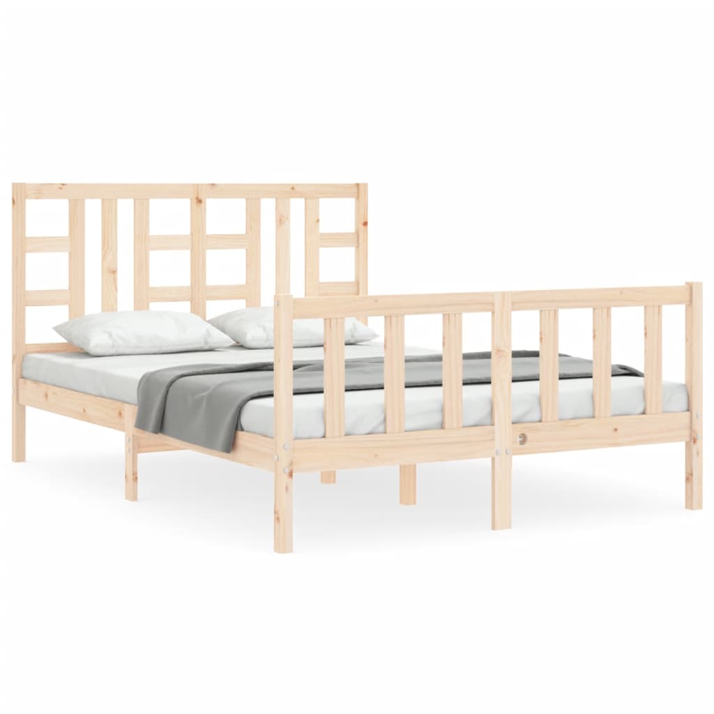 Massivholzbett ohne Matratze 140x190 cm Kiefernholz