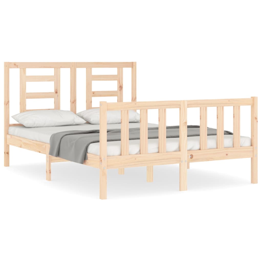 Massivholzbett ohne Matratze 140x190 cm Kiefernholz