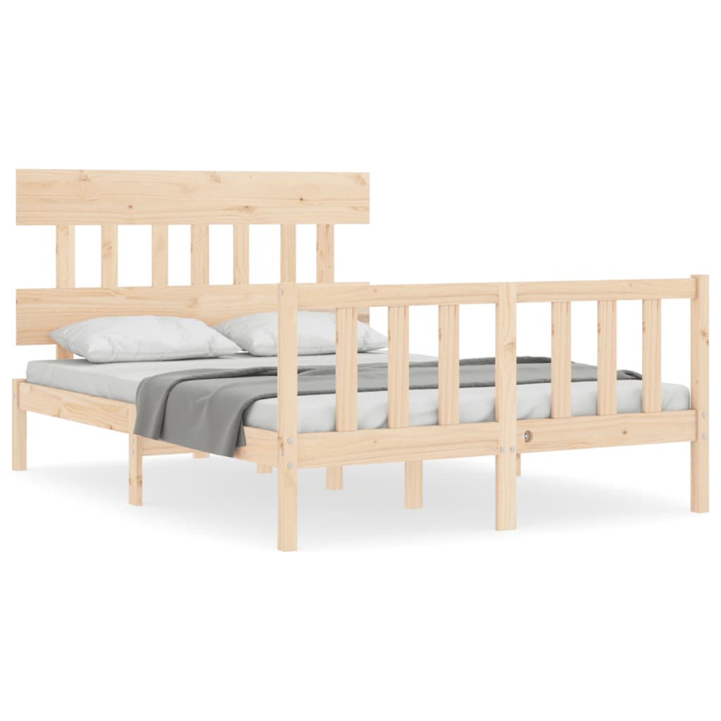 Massivholzbett ohne Matratze 140x190 cm Kiefernholz