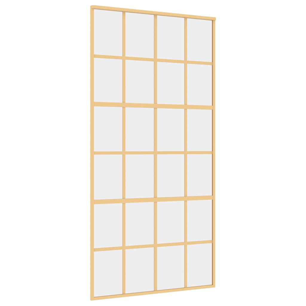 Schiebetür Golden 102,5x205 cm ESG-Klarglas und Aluminium