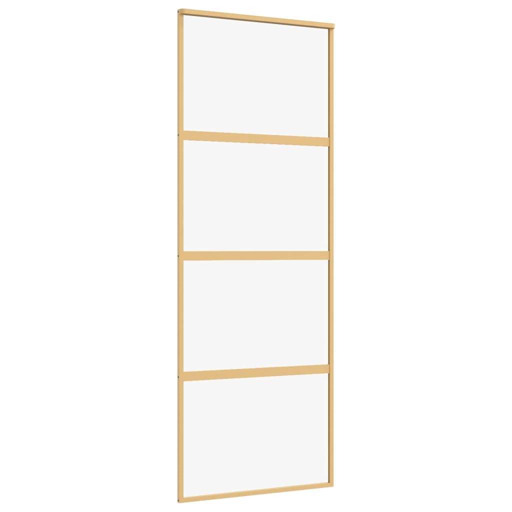 Schiebetür Golden 76x205 cm ESG-Klarglas und Aluminium