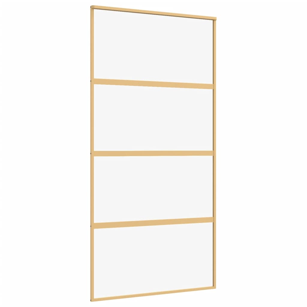 Schiebetür Golden 102,5x205 cm ESG-Klarglas und Aluminium