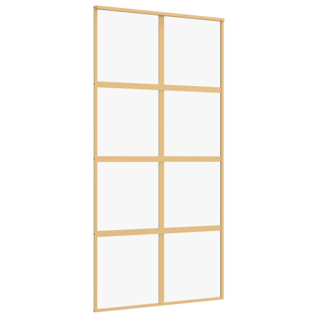 Schiebetür Golden 102,5x205 cm ESG-Klarglas und Aluminium