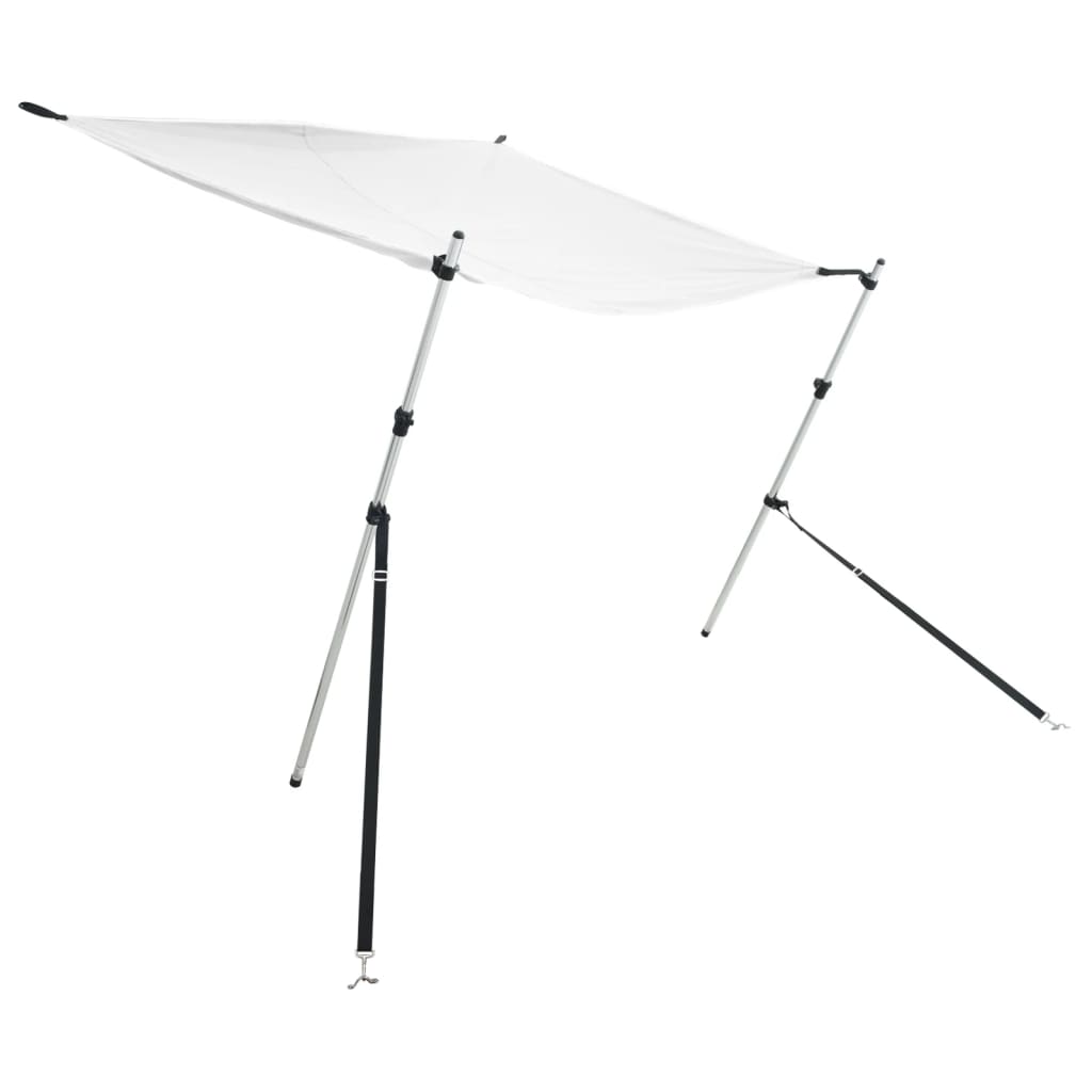 T-Top-Beschattungsverlängerung Weiß 170x170x(115-183) cm