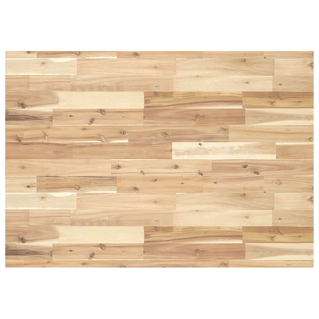 Schreibtischplatte Unbehandelt 80x70x4 cm Massivholz Akazie