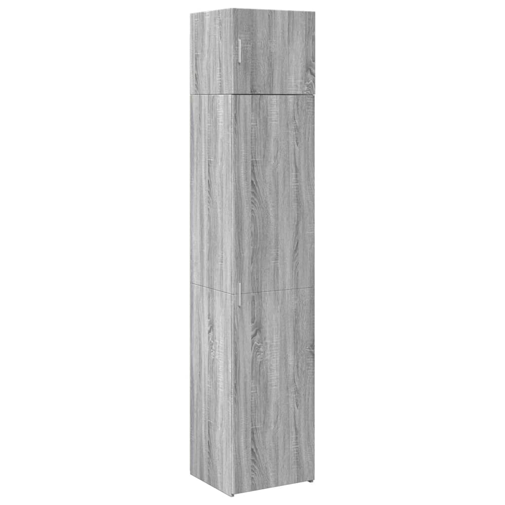 Tall cabinet narrow grey Sonoma 45x42.5x225 cm wood material
