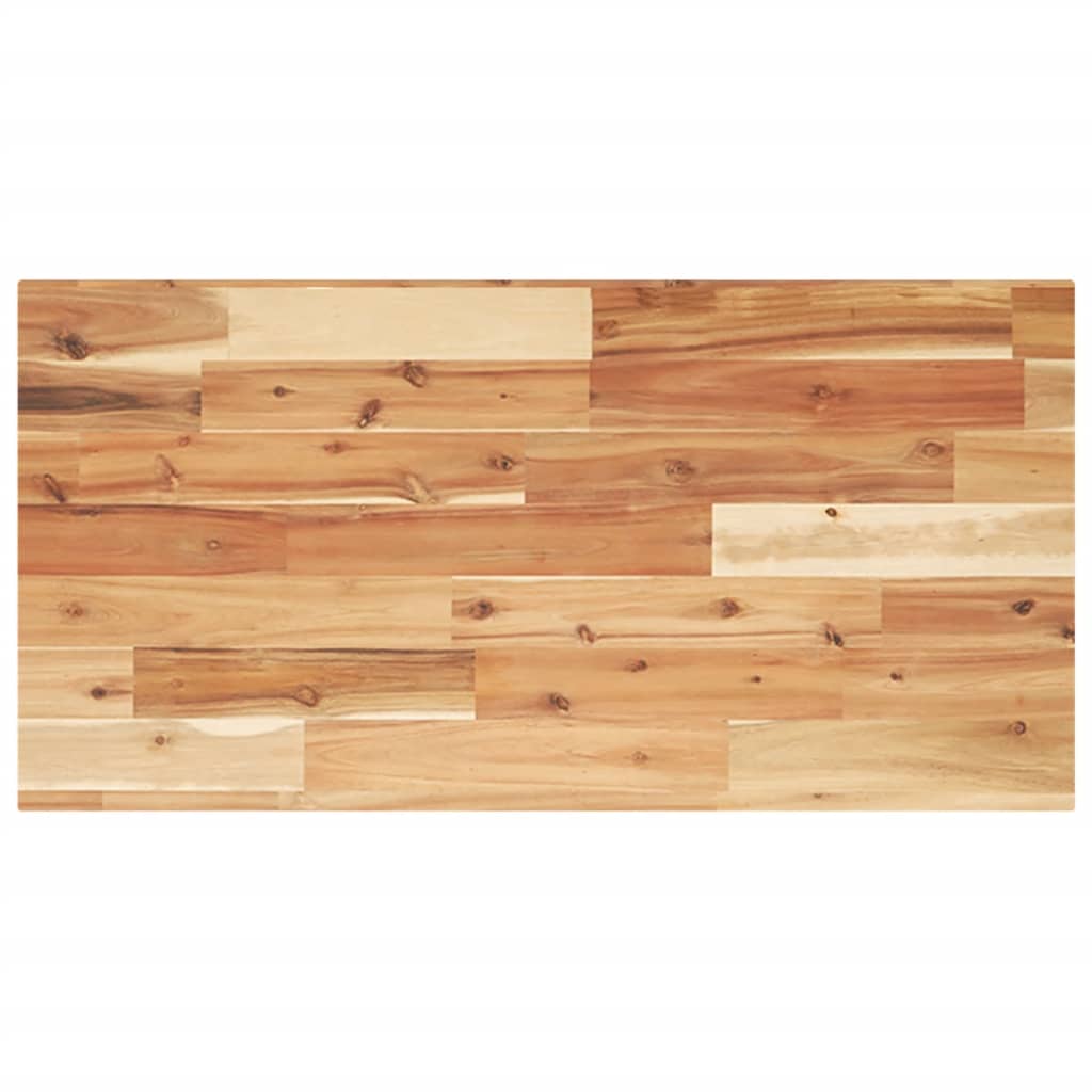 Tischplatte Rechteckig 100x40x2 cm Massivholz Akazie