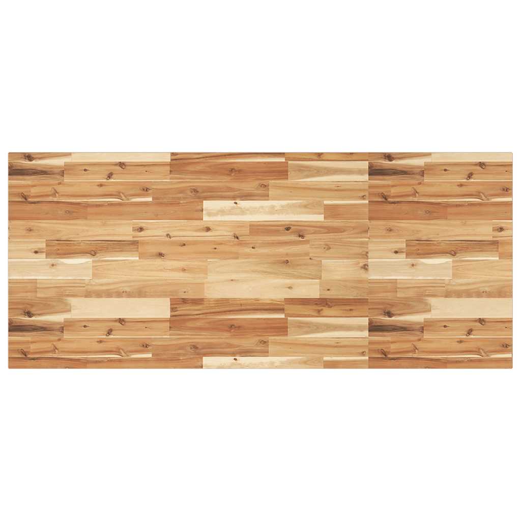 Tischplatte Rechteckig 140x60x2 cm Massivholz Akazie