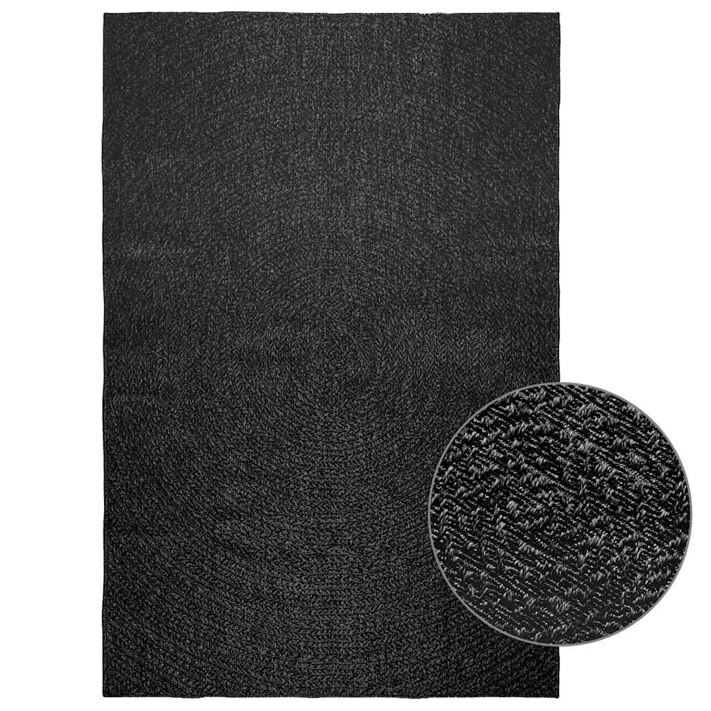 Carpet ZIZUR Anthracite 160x230cm Jute Look Indoor and Outdoor