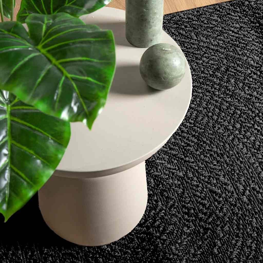Carpet ZIZUR Anthracite 160x230cm Jute Look Indoor and Outdoor