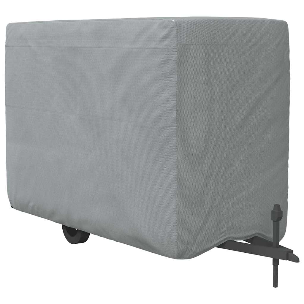 Schutzhülle für Pferdeanhänger Grau 334x148x230 cm Vliesstoff