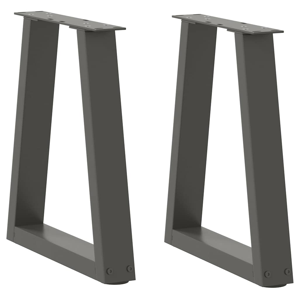 Coffee table legs V-shape 2 pieces anthracite 38x(42-43.3) cm steel