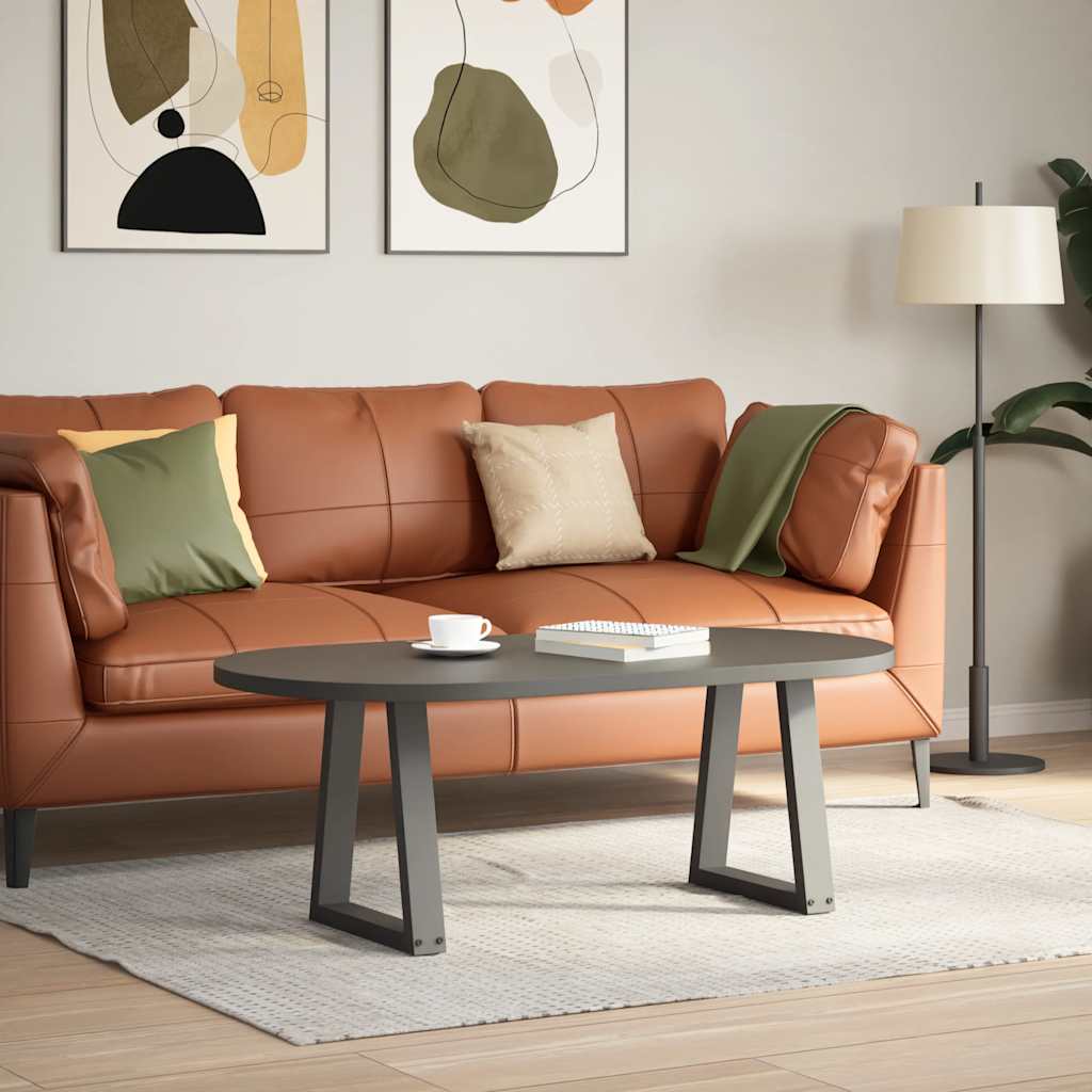 Coffee table legs V-shape 2 pieces anthracite 38x(42-43.3) cm steel