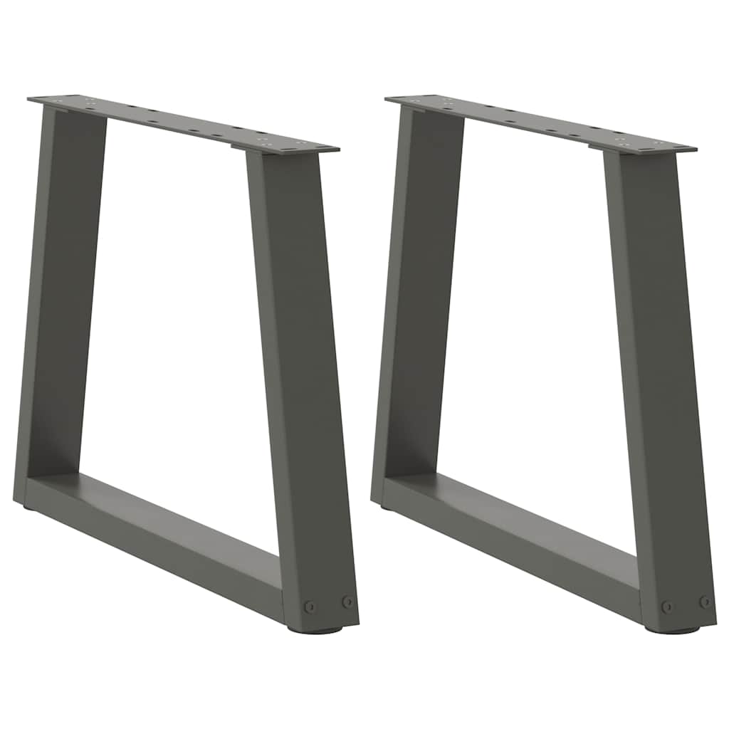 Coffee table legs V-shape 2 pieces anthracite 70x(42-43.3) cm steel