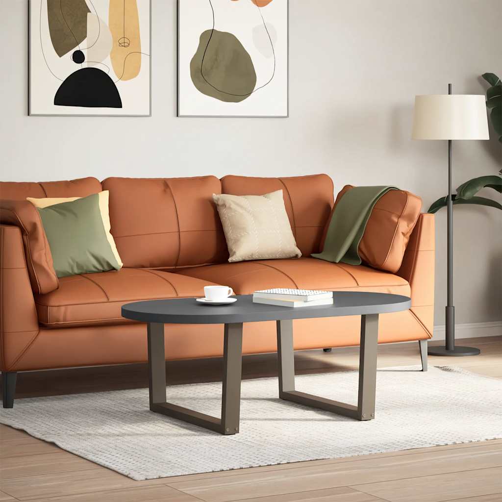 Coffee table legs V-shape 2 pieces natural steel 70x(42-43.3) cm steel