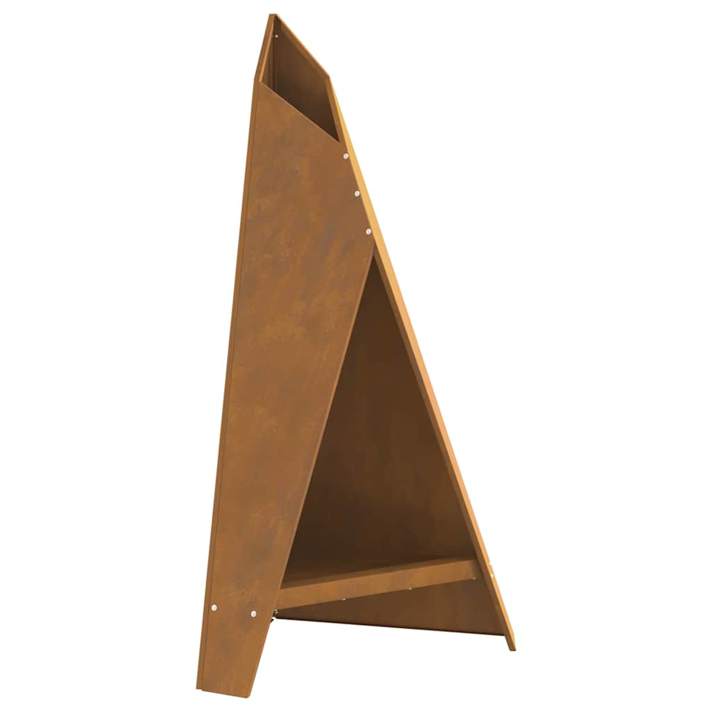 Feuerplatz Braun 58 x 40 x 100 cm Witterungsbeständiger Stahl