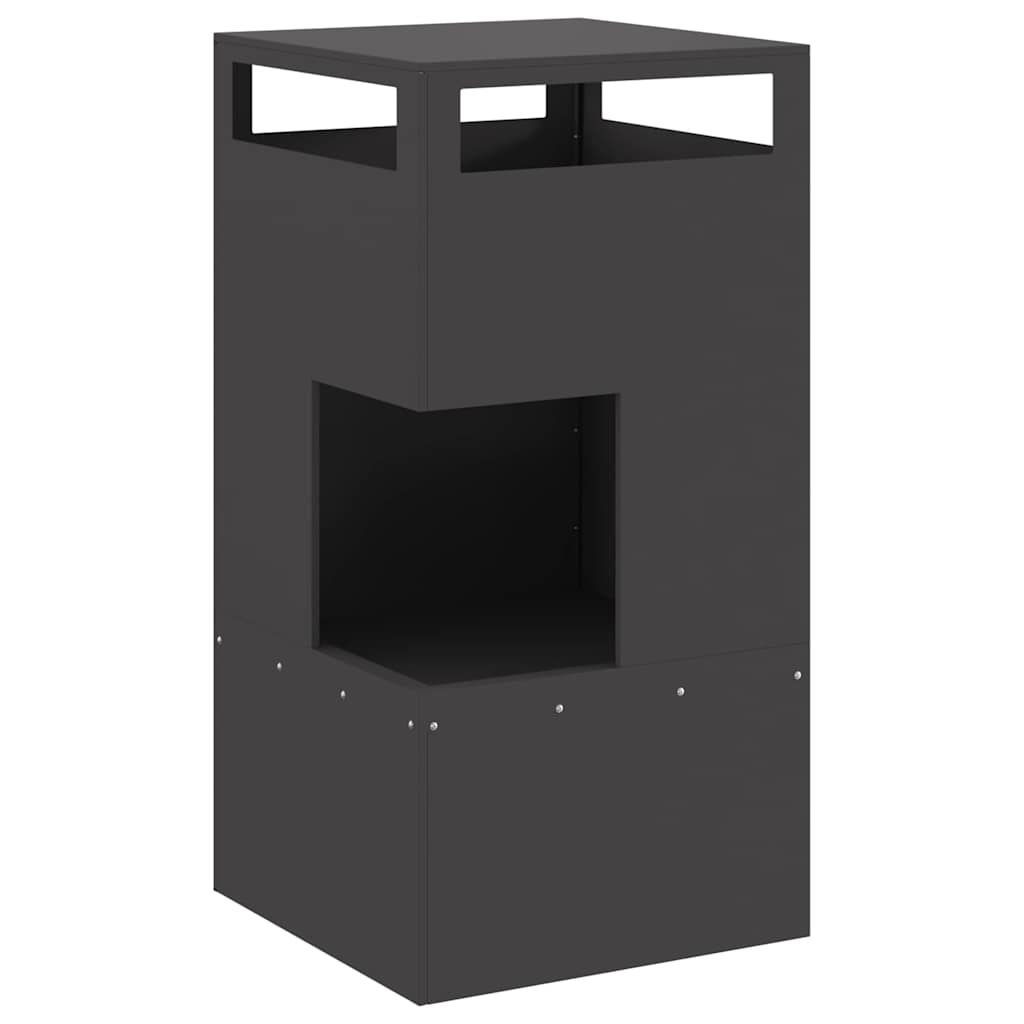Feuerplatz Schwarz 50 x 50 x 100 cm Kaltgewalzter Stahl